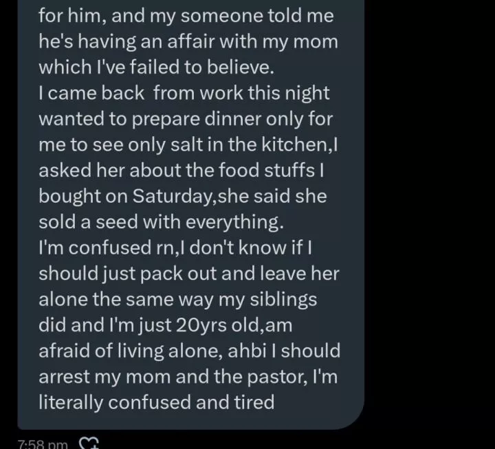 Mother shocks son as she invests his ₦800k in church project, uses foodstuffs as 'seed' offering