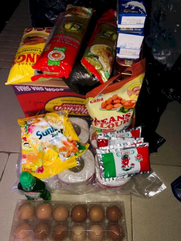 Lady shows off food items she purchased with just ₦500 (Photos)