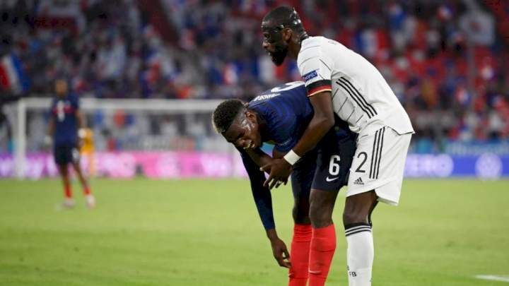 Euro 2020: Rudiger 'bites' Pogba as Germany lose to France