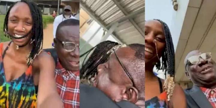 Emotional moment dancer, Korra Obidi reunited with family in Nigeria after years of being apart (Video)