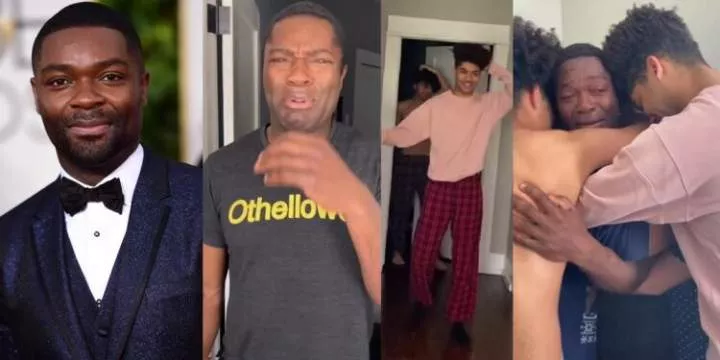 Actor, David Oyelowo cries uncontrollably as his children surprise him on his birthday (video)