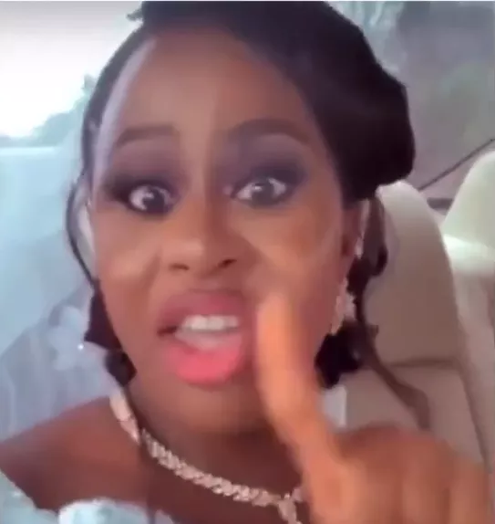 'Love is not real, don't love any man' - Bride advises ladies while on her way to get married (Video)