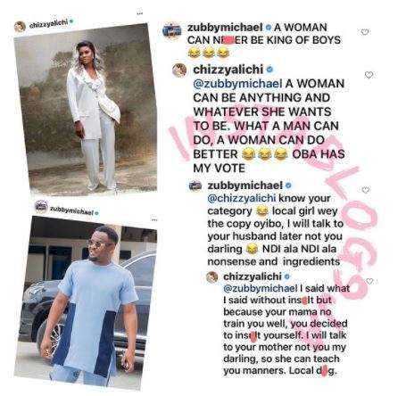 'Your mama no train you well' - Zubby Michael and fellow actor, Chizzy Alichi fight dirty