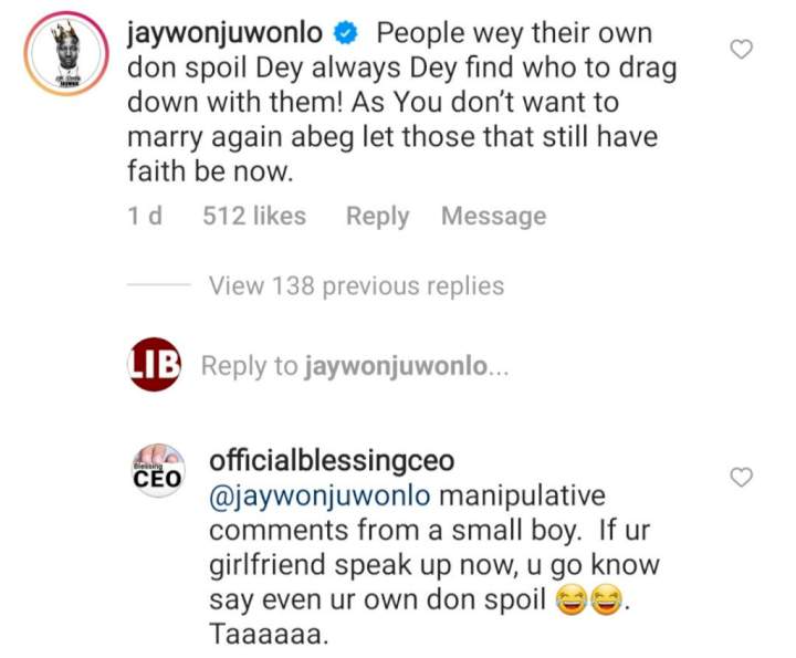 Singer, Jaywon drags Blessing Okoro to filth for calling him a 'small boy'