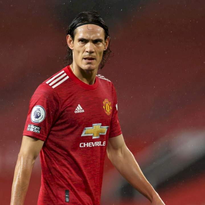 EPL: Cavani unhappy after Man United asked him to give his shirt to Sancho