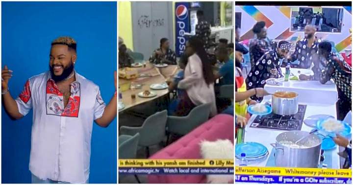 BBNaija: "Housemates waited till 2 am to use VPN to eat WhiteMoney's food, celebrate grace" - Viewers react