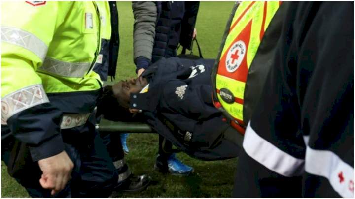 Latest update as Super Eagles' defender, Valentine Ozornwafor loses consciousness twice on pitch