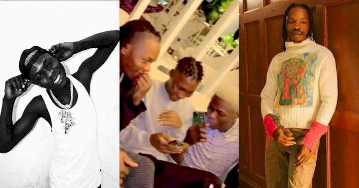 Mohbad spotted with Naira Marley and Marlian crew days after accusing them of being after his life (Video)