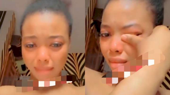 'Anything wey concern relationship I don comot my hand; I no do again' - Heartbroken lady declares (Video)