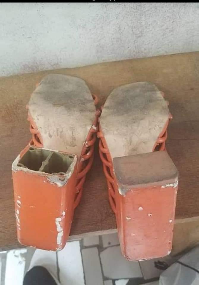 Lady laments after receiving horrible pair of shoes as giveaway gift