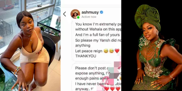 Chat and voice note evidence surface as Ashmusy gets dragged over alleged scam