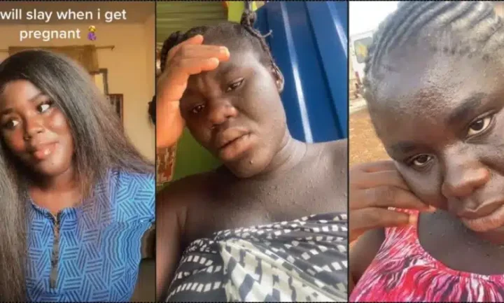 Lady who vowed to slay during pregnancy shares transformation (Video)