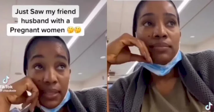 Lady recounts how she caught friend's husband with a pregnant woman at the hospital (Video)