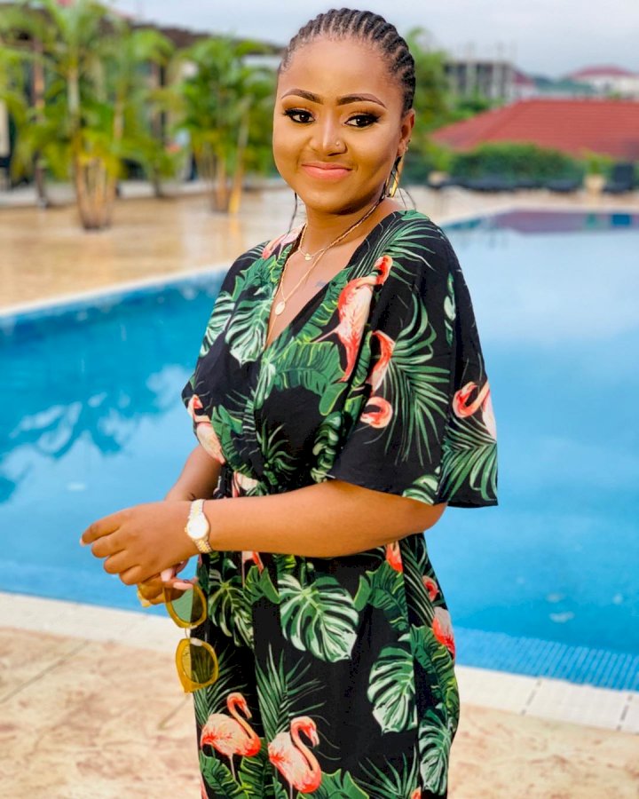 'Your love and care makes me want to fall sick every day' - Regina Daniels appreciates her fan after surgery