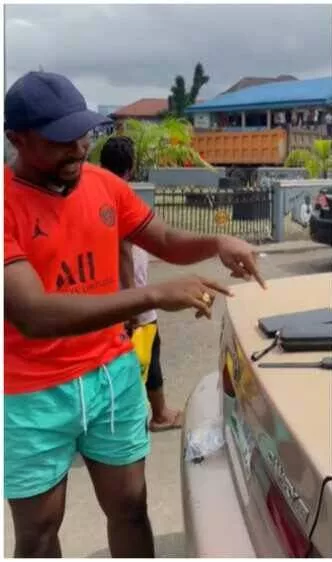 Nigerian man puts airpod, tablet, smartwatch on car to test thieves (Video)