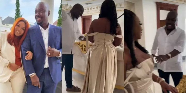 Obi Cubana tensions single people as he showers praises on his beautiful wife (Video)