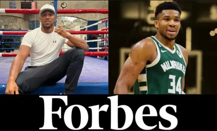 Forbes List: Two Nigerians, Anthony Joshua and Giannis feature on 50 highest-paid athletes in the world
