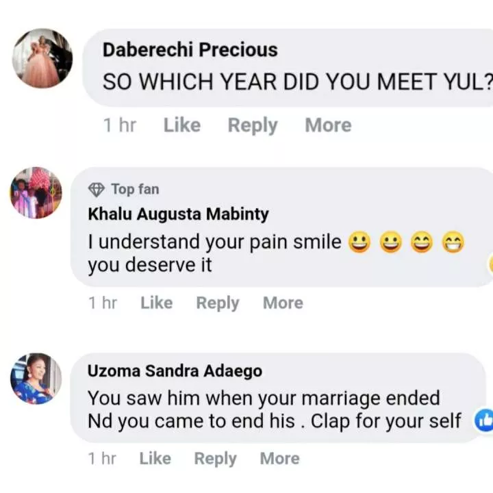 'You never met him a single man' - Nigerians react to Judy Austin's claim of meeting Yul Edochie years after first marriage ended