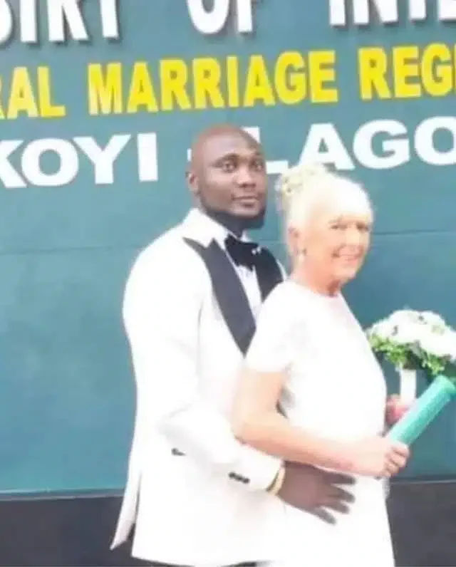 'I can't live without her' - Nigerian man says as he weds older British woman