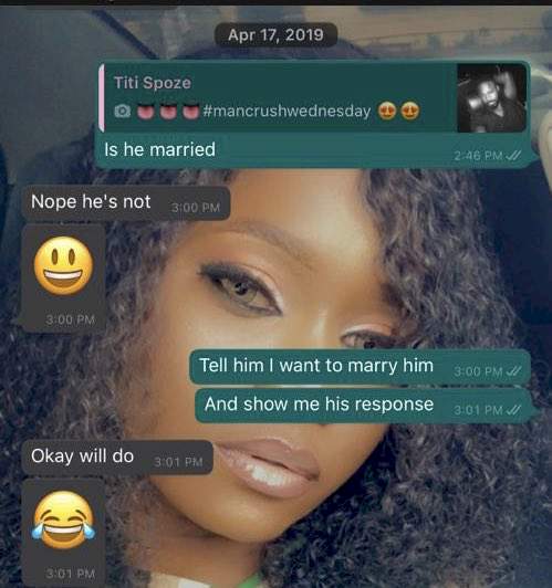 Nigerian lady 'aimed her shot' at a man she saw on someone's status and they are now married