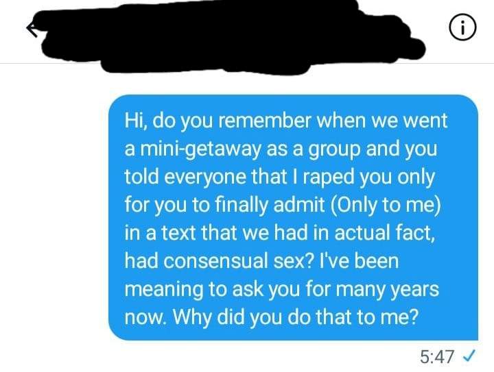 Man falsely accused of rape confronts his accuser years later; shares their chat where she confessed (Screenshots)