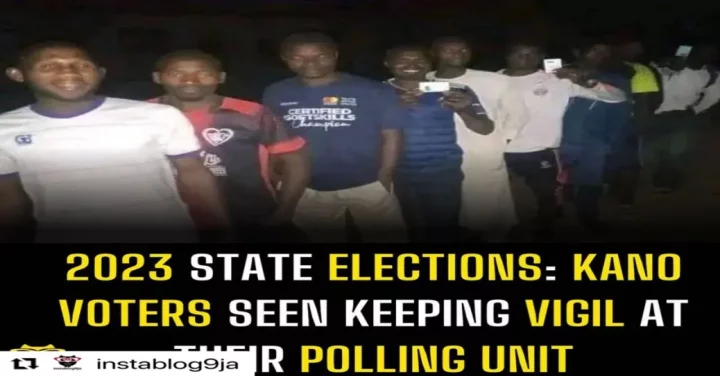 2023 State Elections: Kano voters seen keeping vigil at their polling unit