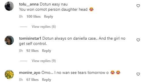 'Khalid eye don see shege' - Netizens react as Daniella locks lips with Dotun (Video)