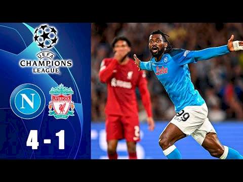 Napoli 4  -  1 Liverpool (Sep-07-2022) Champions League Highlights
