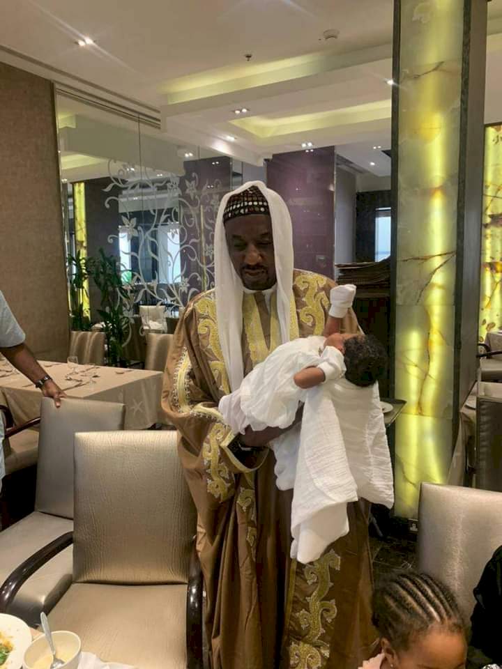 Former Emir of Kano, Sanusi at the naming ceremony of his newborn daughter in Saudi Arabia (photos)