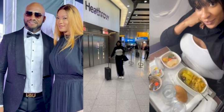 "Yul was dulling her shine" - Reactions as actor Yul Edochie's first wife, May flies business class to UK (Video)