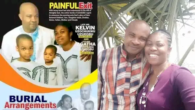 Couple and their two children die in terrifying accident in Abia