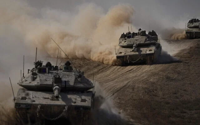 Israel Ground Forces Storm Gaza to Battle Hamas Militants