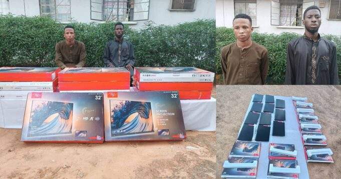 18-year-old suspect steals 16 Plasma TV sets worth N1.2m, sold them for N350k and used money to lodge in hotel with girlfriend