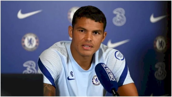 EPL: Thiago Silva begs Chelsea teammate not to leave for Barcelona