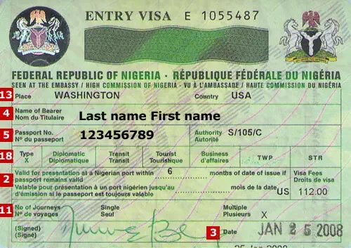 Nigerian visa