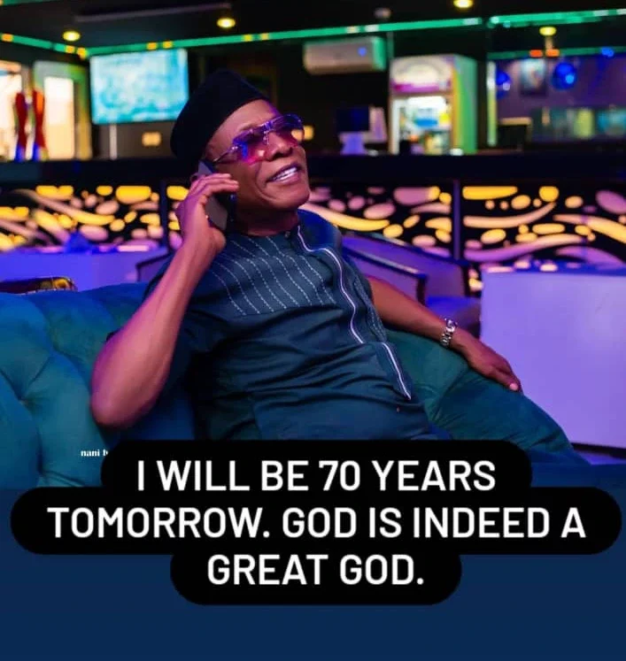 'I Will Be 70 Years Tomorrow; God is Indeed a Great God' - Actor Osofia Gives Glory to God