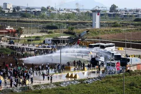 Israel-Hamas war: Pro-Palestinian protesters storm US military base in Turkey demanding its closure (Photos/Video)