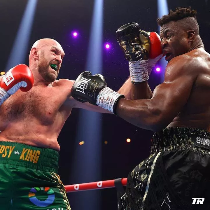 UFC fighter Francis Ngannou vs WBC heavyweight champion Tyson Fury in Saudi Arabia. X/Top Rank Boxing