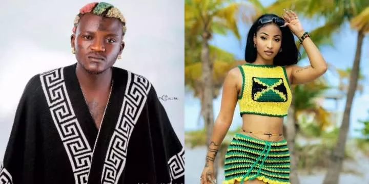 Portable makes bold request from Jamaican singer Shenseea, netizens react