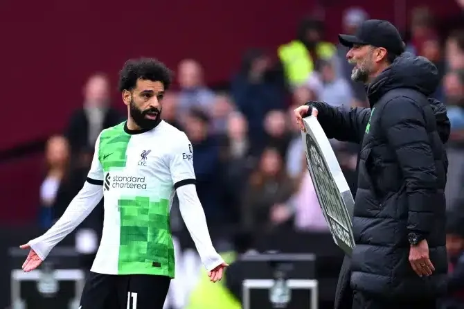 Why Salah, Klopp engaged in touchline row during Hammers clash