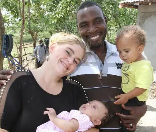 White woman sells all properties in US to marry a village man in Kenya, says God spoke to her