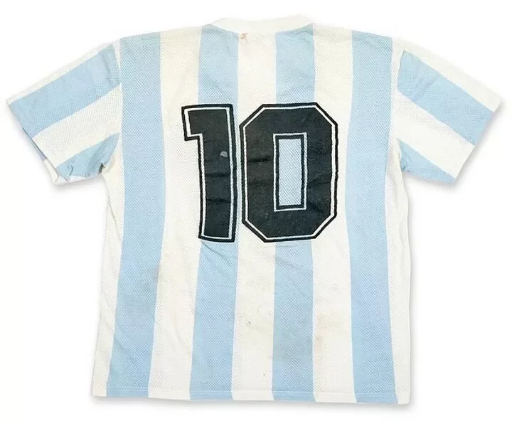 Diego Maradona's match-worn 1986 WC semi-final shirt is set to go up for auction