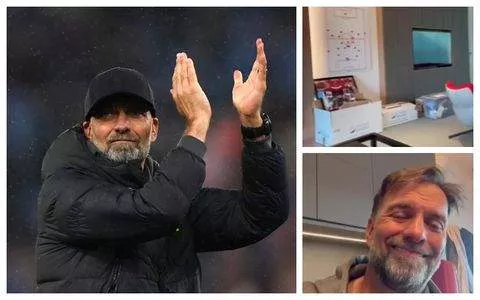 Outgoing Liverpool manager Jurgen Klopp gives fans a short trip to his now former office