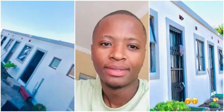 Man wows many with method he used to build his dream house from scatch despite financial challenges