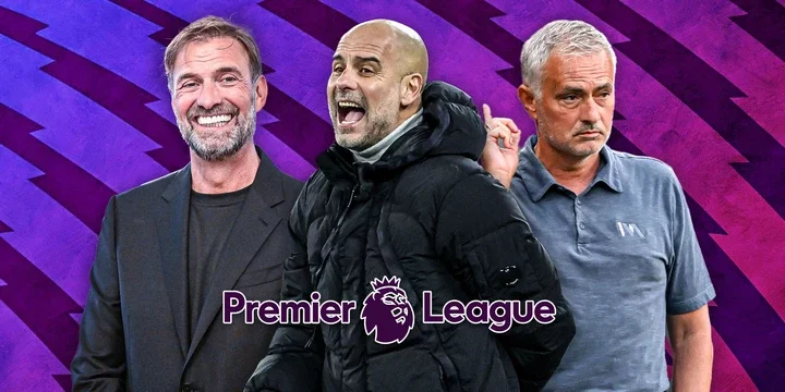 Pep Guardiola, Jurgen Klopp and Jose Mourinho