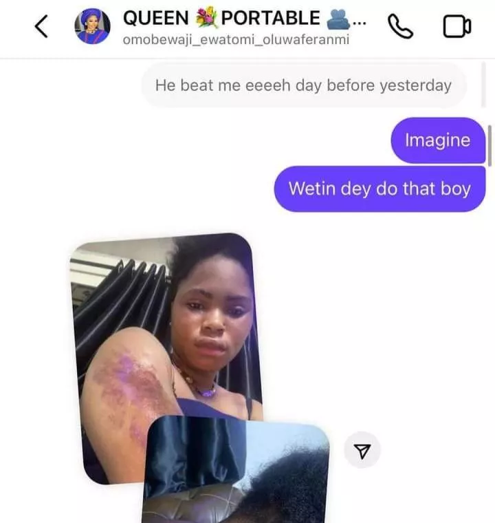 Portable's wife Bewaji reacts to domestic violence accusations after photos of battered body surfaced online