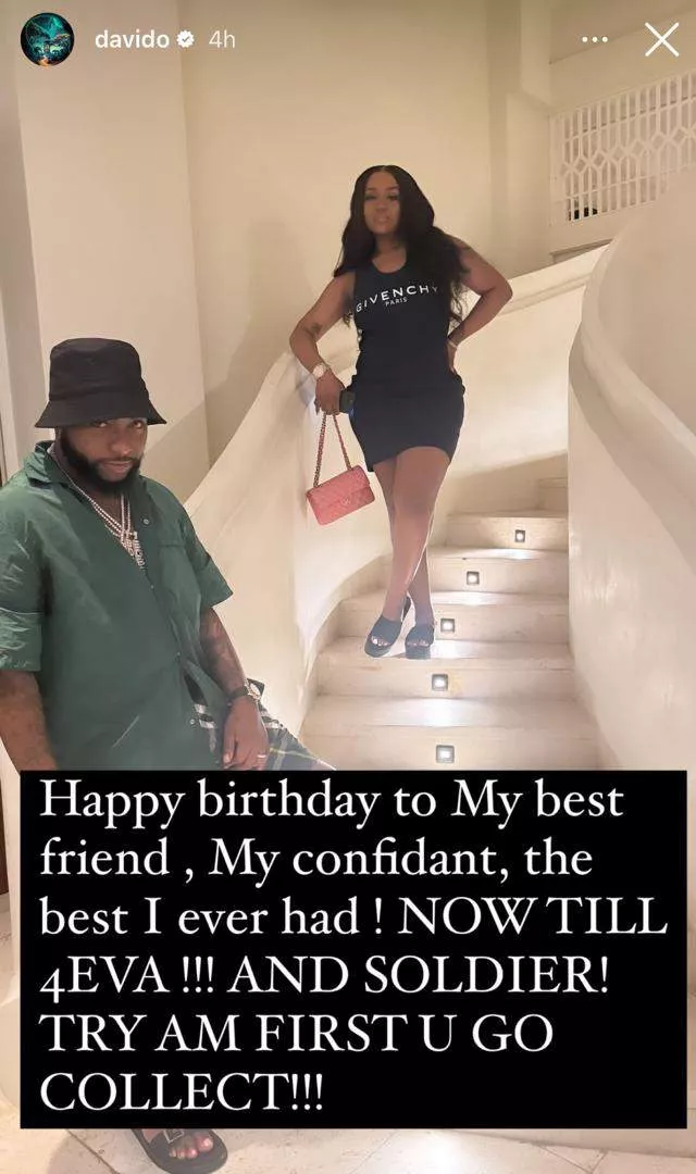 ?The best l?ve ever had, Now till forever?- Davido says as he celebrates his wife, Chioma, who turns a year older today