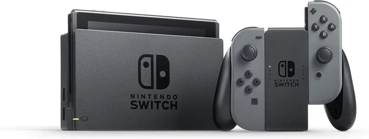 Nintendo Switch With Gray Joy-Con