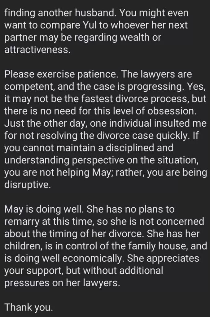 Lawyer shares update on Yul Edochie, May's divorce proceedings