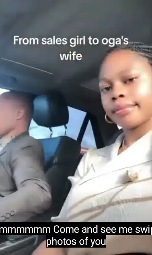 'From sales girl to Oga's wife' - Lady celebrates upgrade